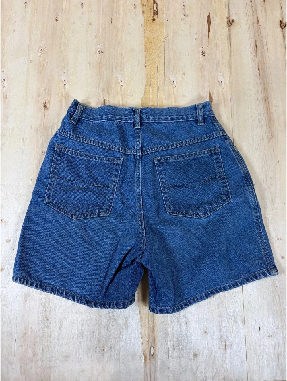 Vintage 90s High Rise Denim Shorts - Dark Wash Mom Shorts 6